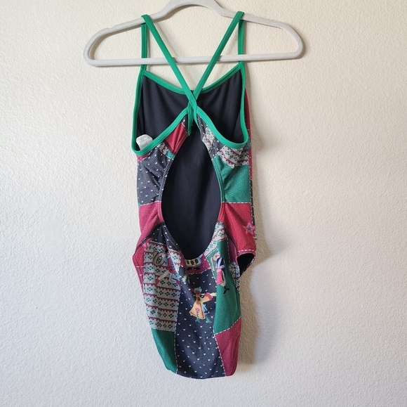 Sporti Granny Sweater 12 Days of Christmas Thin Strap One Piece Swims 36 - Picture 6 of 6